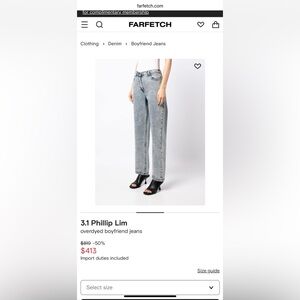 3.1 Phillip Lim overdyed boyfriend jeans